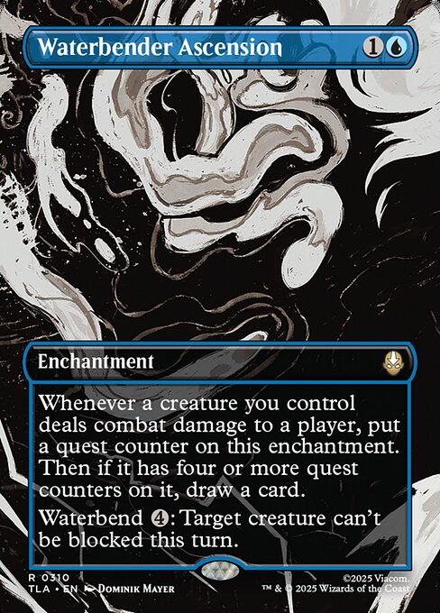 Waterbender Ascension - 310 Borderless Foil - MTG: Avatar The Last Airbender (TLA)