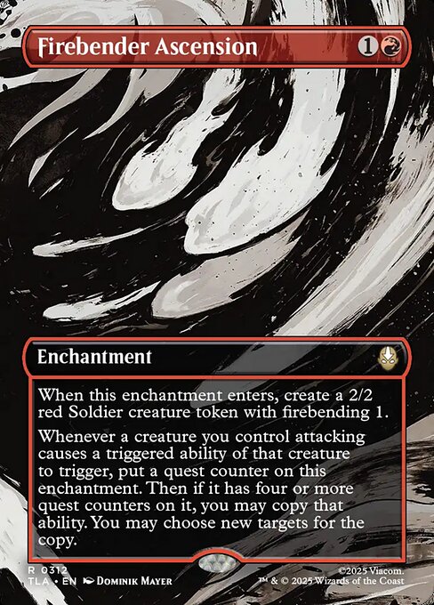 Firebender Ascension - 312 Borderless - MTG: Avatar The Last Airbender (TLA)