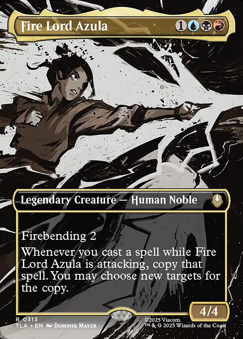 Fire Lord Azula - 313 Borderless Foil - MTG: Avatar The Last Airbender (TLA)