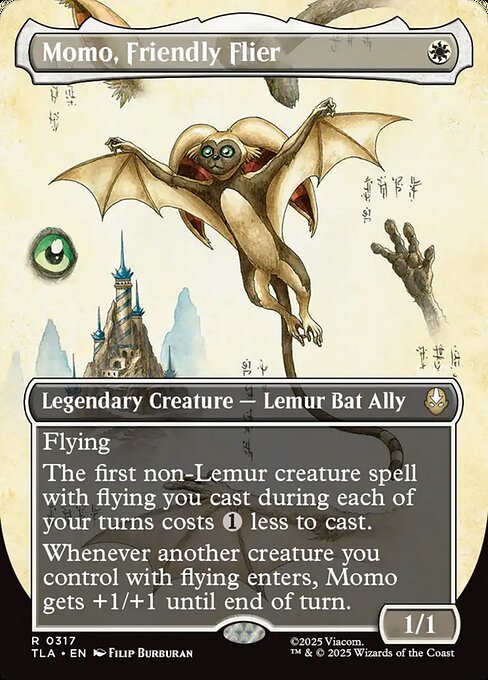 Momo - 317 Borderless Foil - MTG: Avatar The Last Airbender (TLA)