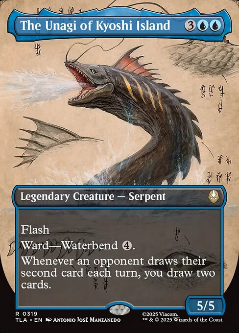 The Unagi of Kyoshi Island - 319 Borderless Foil - MTG: Avatar The Last Airbender (TLA)
