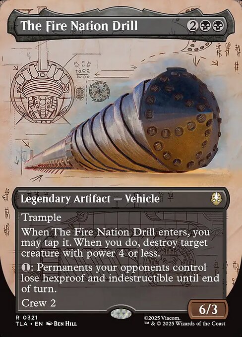The Fire Nation Drill - 321 Borderless Foil - MTG: Avatar The Last Airbender (TLA)