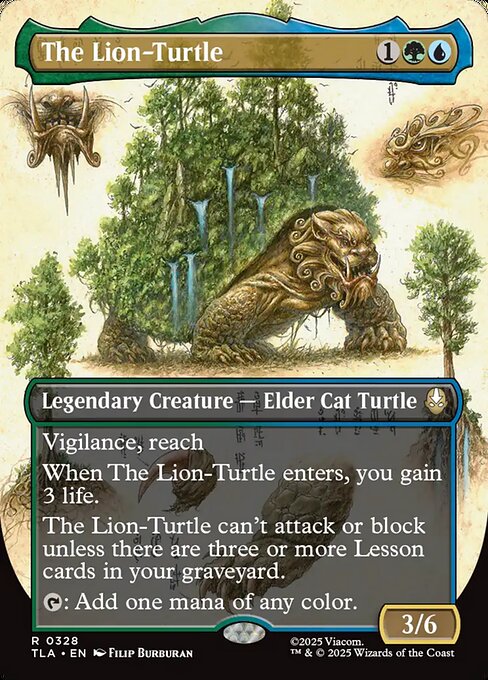 The Lion-Turtle - 328 Borderless - MTG: Avatar The Last Airbender (TLA)