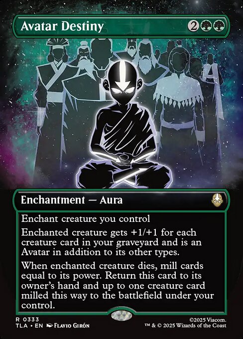 Avatar Destiny - 333 Borderless Foil - MTG: Avatar The Last Airbender (TLA)