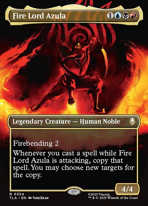 Fire Lord Azula - 334 Borderless Foil - MTG: Avatar The Last Airbender (TLA)