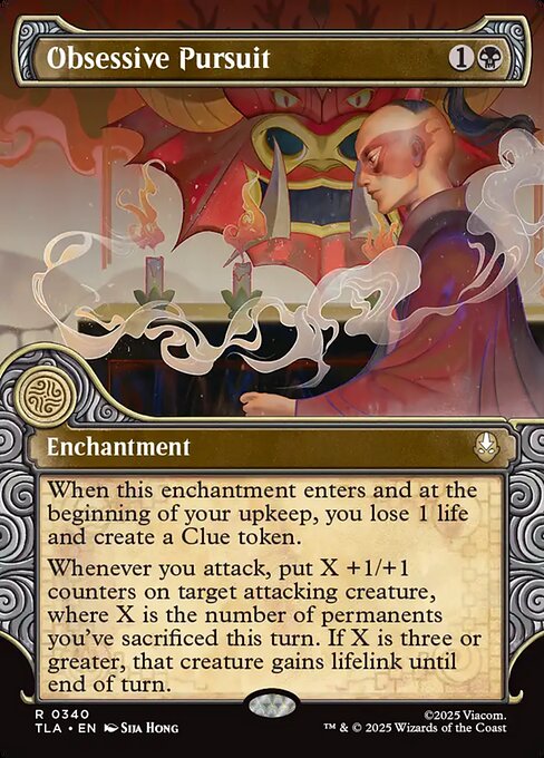 Obsessive Pursuit - 340 Showcase - MTG: Avatar The Last Airbender (TLA)