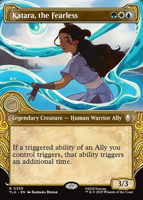 Katara, the Fearless - 350 Showcase - MTG: Avatar The Last Airbender (TLA)