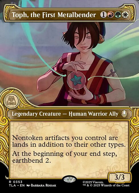Toph, the First Metalbender - 353 Showcase - MTG: Avatar The Last Airbender (TLA)