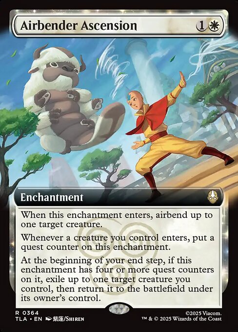 Airbender Ascension - 364 Extended Art - MTG: Avatar The Last Airbender (TLA)