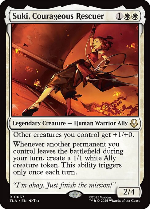 Suki, Courageous Rescuer - 37 Foil - MTG: Avatar The Last Airbender (TLA)