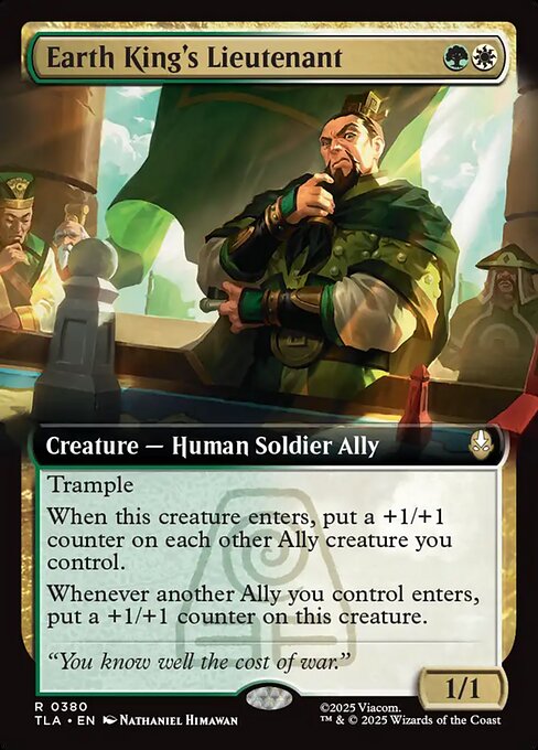 Earth King's Lieutenant - 380 Extended Art Foil - MTG: Avatar The Last Airbender (TLA)