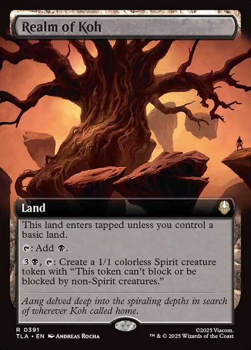 Realm of Koh - 391 Extended Art - MTG: Avatar The Last Airbender (TLA)