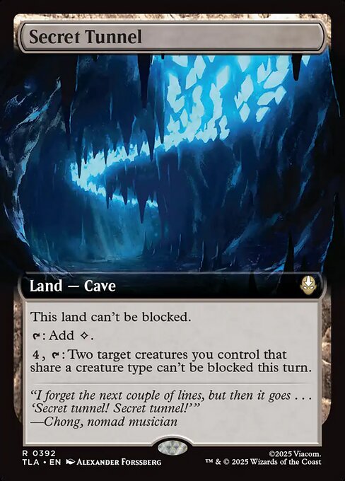 Secret Tunnel - 392 Extended Art Foil - MTG: Avatar The Last Airbender (TLA)