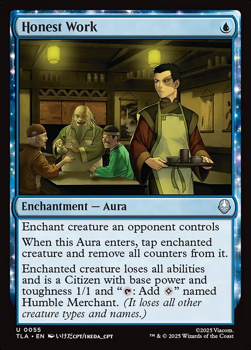 Honest Work - 55 Foil - MTG: Avatar The Last Airbender (TLA)