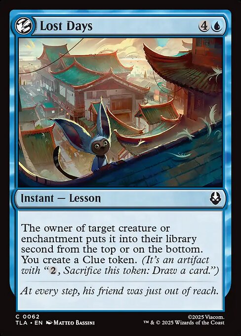 Lost Days - 62 Foil - MTG: Avatar The Last Airbender (TLA)