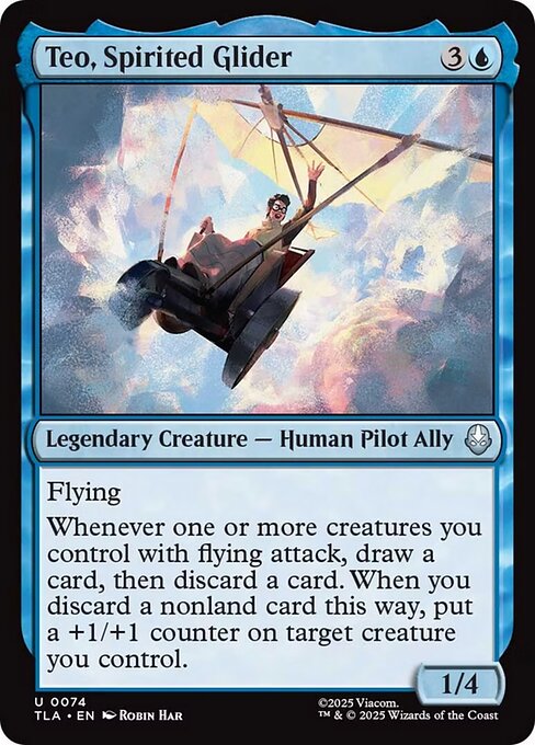 Teo, Spirited Glider - 74 Foil - MTG: Avatar The Last Airbender (TLA)