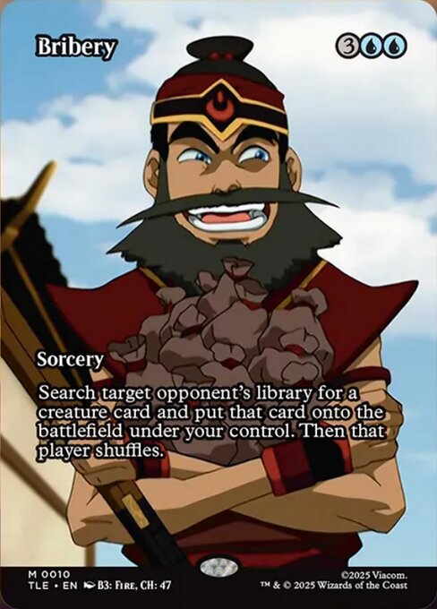 Bribery - 10 Borderless - MTG: Avatar Eternal (TLE)