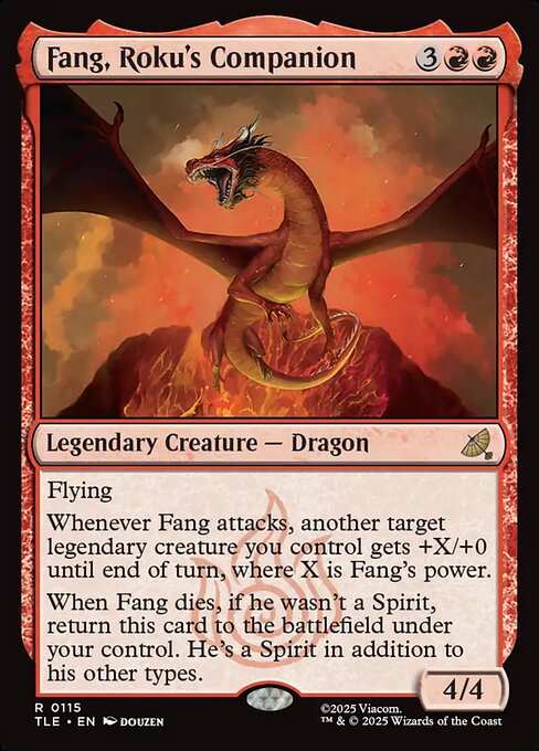 Fang, Roku's Companion - 115 Foil - MTG: Avatar Eternal (TLE)