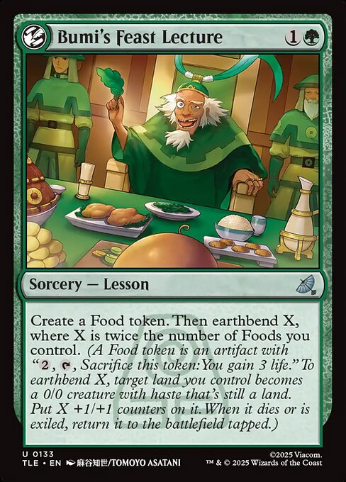 Bumi's Feast Lecture - 133 Foil - MTG: Avatar Eternal (TLE)