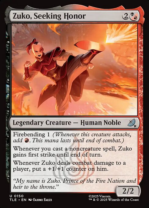 Zuko, Seeking Honor - 150 - MTG: Avatar Eternal (TLE)