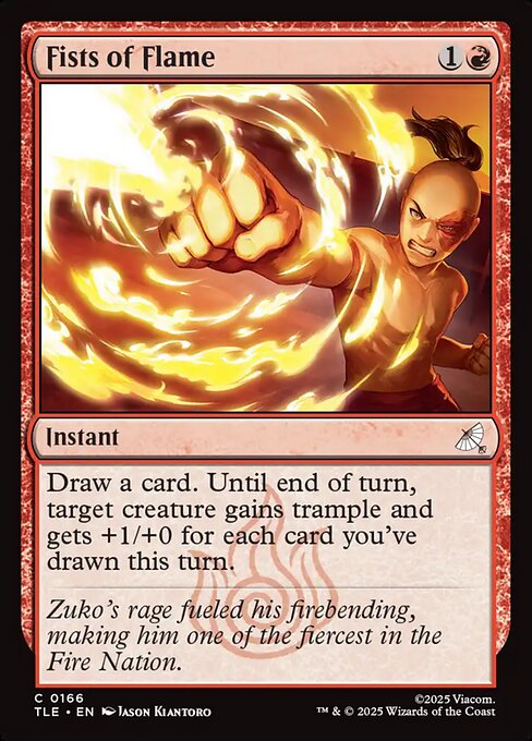 Fists of Flame - 166 Foil - MTG: Avatar Eternal (TLE)