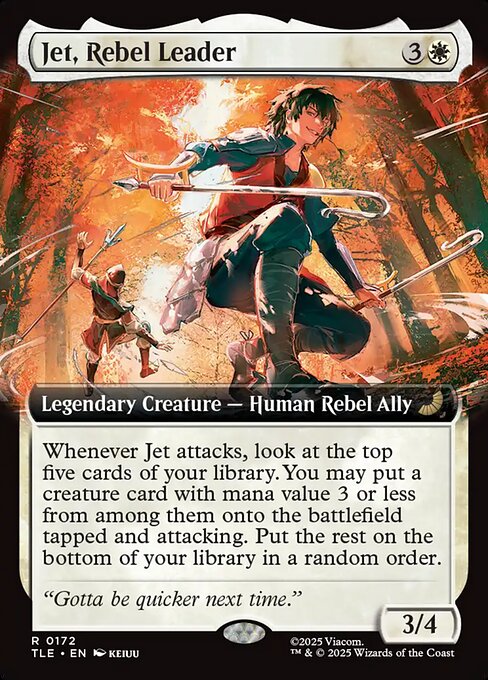 Jet, Rebel Leader - 172 Extended Art Foil - MTG: Avatar Eternal (TLE)