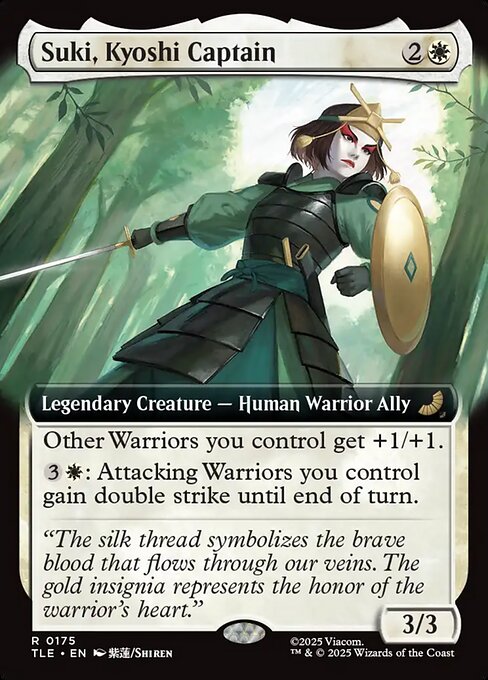 Suki, Kyoshi Captain - 175 Extended Art Foil - MTG: Avatar Eternal (TLE)