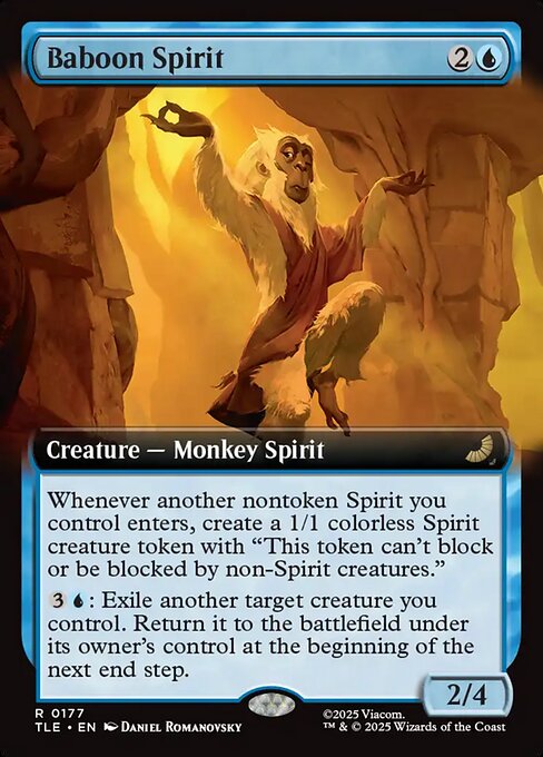 Baboon Spirit - 177 Extended Art - MTG: Avatar Eternal (TLE)