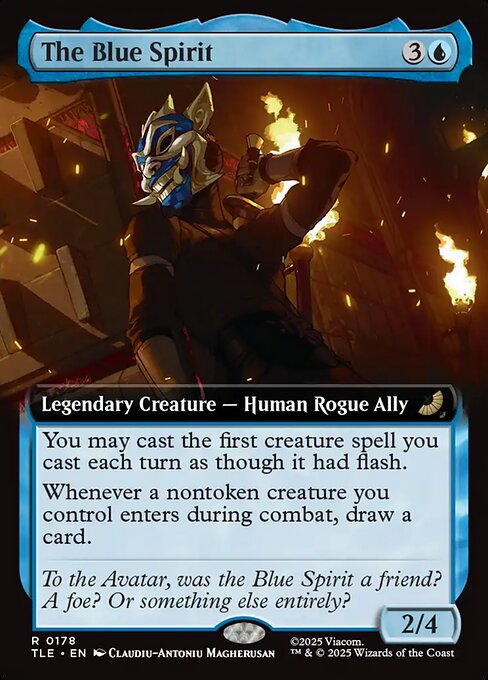 The Blue Spirit - 178 Extended Art Foil - MTG: Avatar Eternal (TLE)