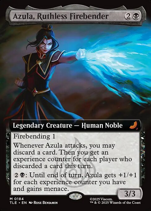 Azula, Ruthless Firebender - 184 Extended Art Foil - MTG: Avatar Eternal (TLE)