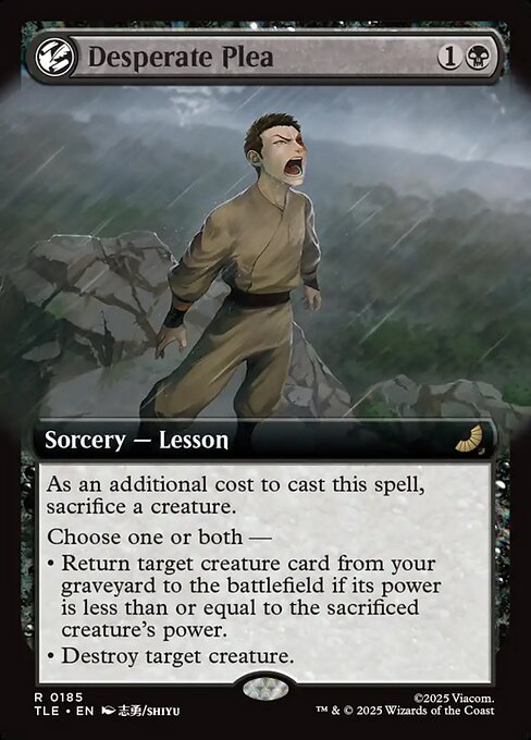 Desperate Plea - 185 Extended Art - MTG: Avatar Eternal (TLE)