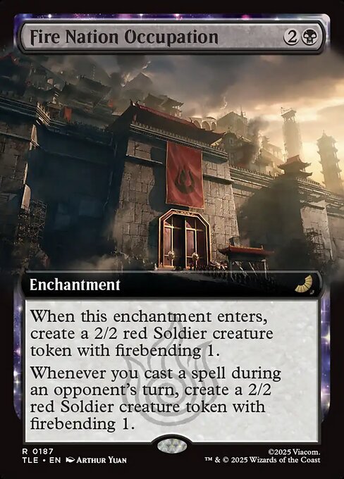 Fire Nation Occupation - 187 Extended Art - MTG: Avatar Eternal (TLE)