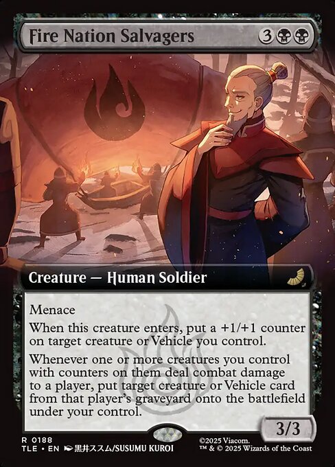 Fire Nation Salvagers - 188 Extended Art Foil - MTG: Avatar Eternal (TLE)