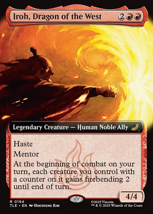 Iroh, Dragon of the West - 194 Extended Art Foil - MTG: Avatar Eternal (TLE)