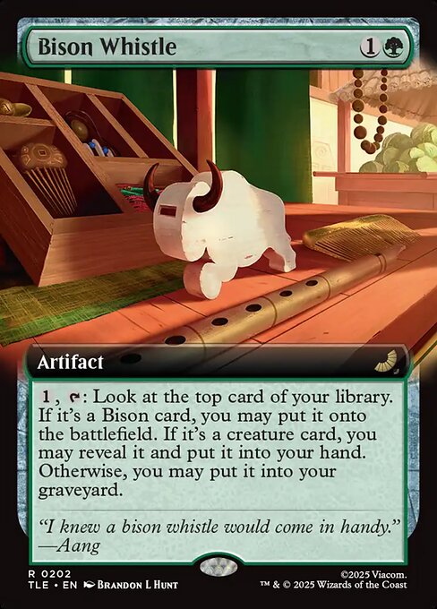 Bison Whistle - 202 Extended Art - MTG: Avatar Eternal (TLE)