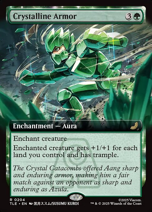 Crystalline Armor - 204 Extended Art Foil - MTG: Avatar Eternal (TLE)