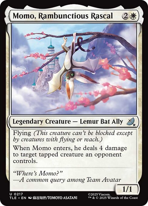 Momo, Rambunctious Rascal - 217 Foil - MTG: Avatar Eternal (TLE)