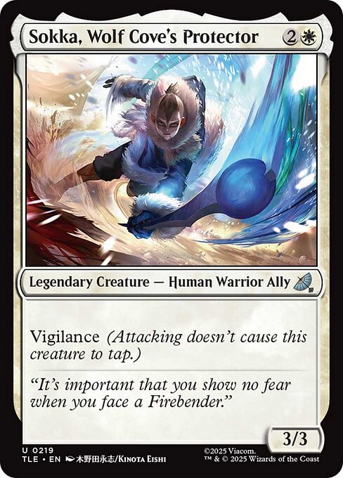 Sokka, Wolf Cove's Protector - 219 Foil - MTG: Avatar Eternal (TLE)