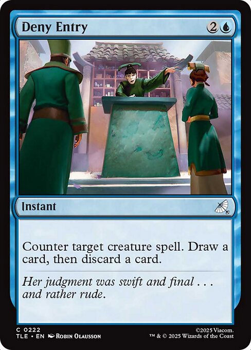 Deny Entry - 222 Foil - MTG: Avatar Eternal (TLE)