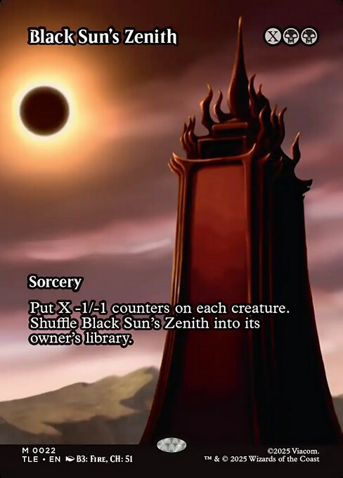Black Sun's Zenith - 22 Borderless - MTG: Avatar Eternal (TLE)