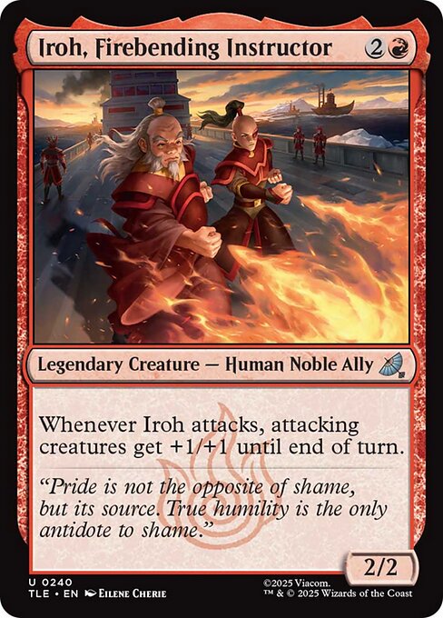 Iroh, Firebending Instructor - 240 Foil - MTG: Avatar Eternal (TLE)