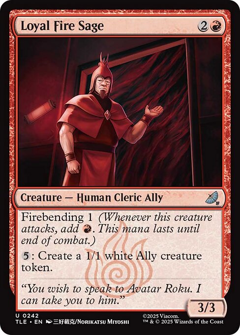 Loyal Fire Sage - 242 Foil - MTG: Avatar Eternal (TLE)
