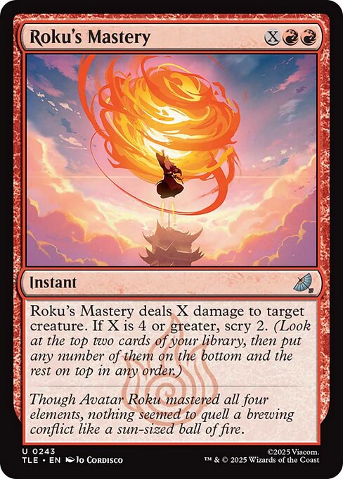 Roku's Mastery - 243 Foil - MTG: Avatar Eternal (TLE)