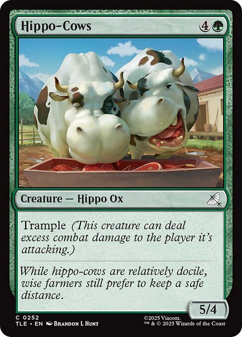 Hippo-Cows - 252 Foil - MTG: Avatar Eternal (TLE)