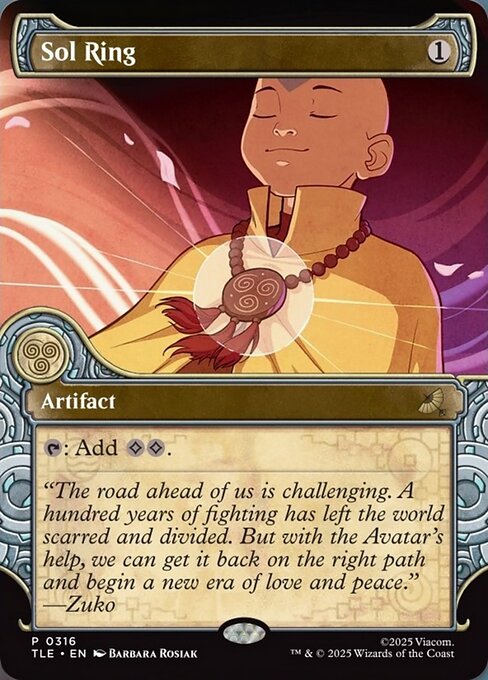Sol Ring - 316 Showcase - MTG: Avatar Eternal (TLE)