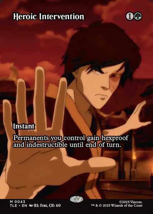 Heroic Intervention - 43 Borderless - MTG: Avatar Eternal (TLE)