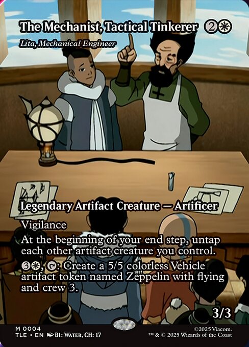 The Mechanist, Tactical Tinkerer - Lita, Mechanical Engineer - 4 Borderless - MTG: Avatar Eternal (TLE)