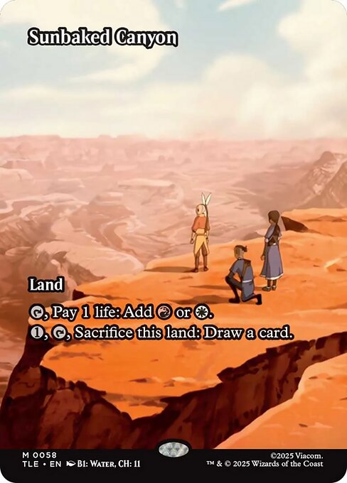 Sunbaked Canyon - 58 Borderless - MTG: Avatar Eternal (TLE)