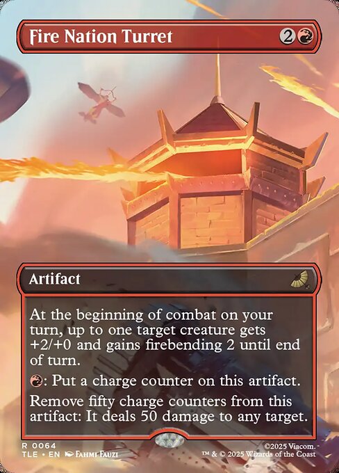 Fire Nation Turret - 64 Borderless - MTG: Avatar Eternal (TLE)