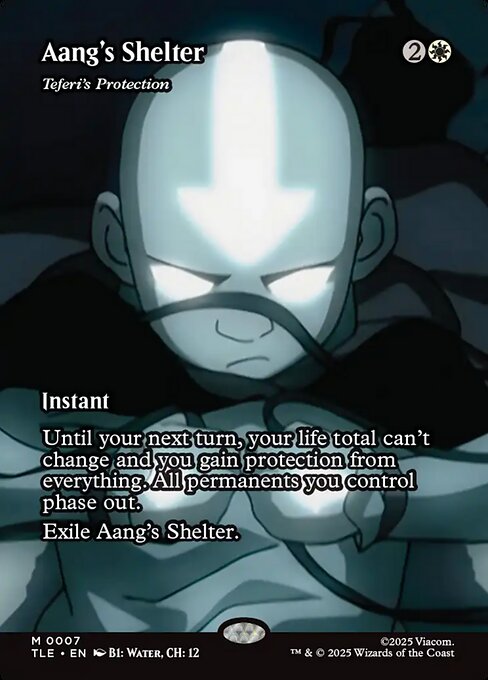 Aang's Shelter - Teferi's Protection - 7 Borderless - MTG: Avatar Eternal (TLE)
